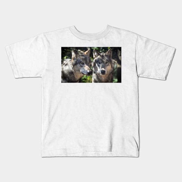 Wolfs Kids T-Shirt by kawaii_shop